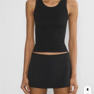 Aritzia Black Ribbed Tank Top